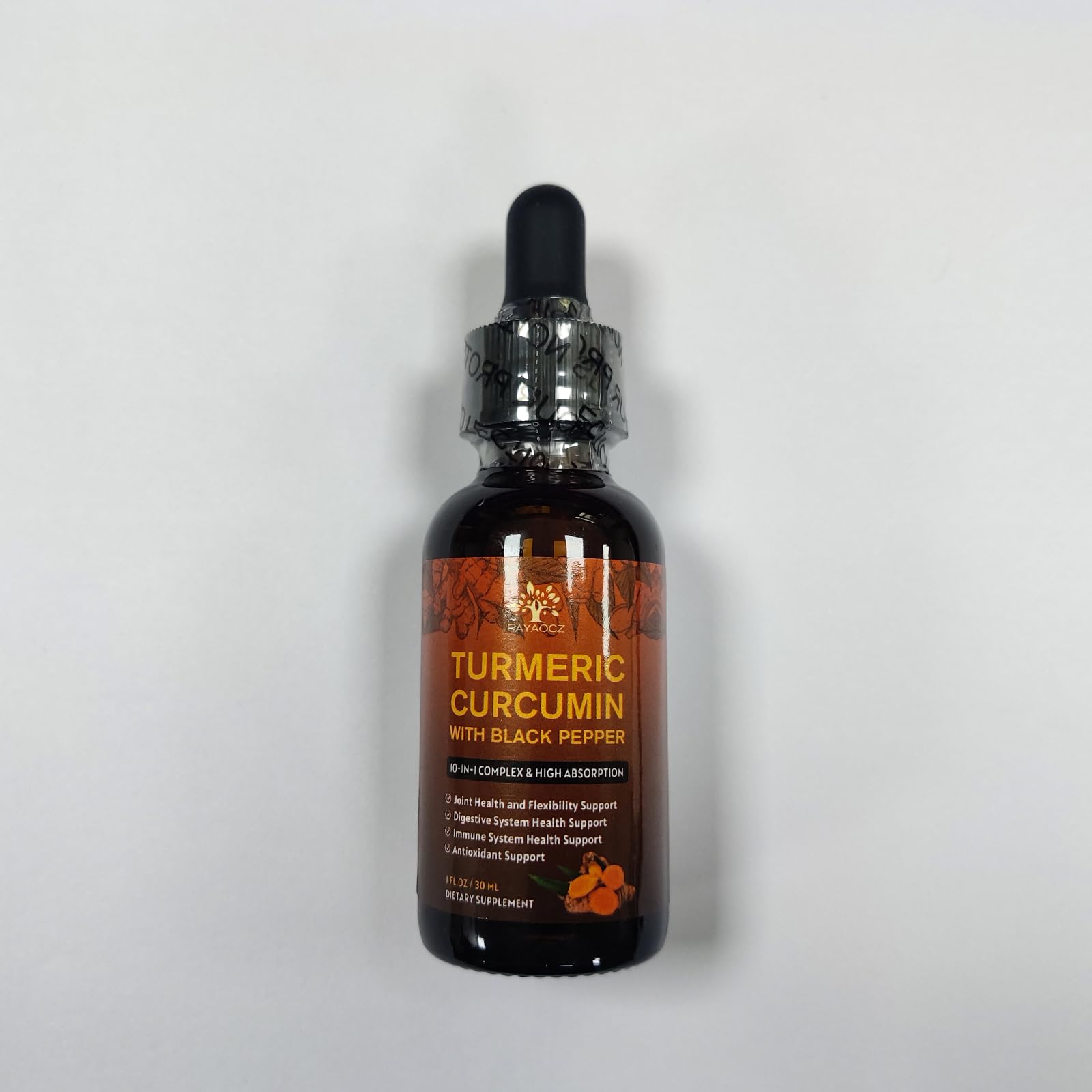 (2 Pack) Organic Turmeric Curcumin Liquid Drops - 1 Fl Oz