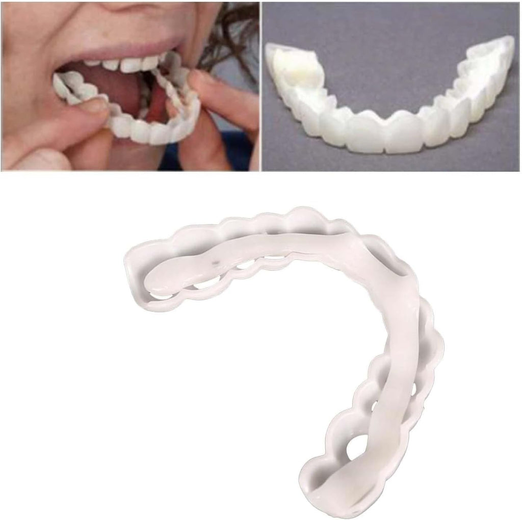 2 Pairs Universal Temporary Smile Solution - Adjustable Top/Bottom for All-Day Comfort