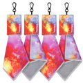 2-Sided Glasses Cleaner & Polishing Cloths Keychain – Portable Microfiber Lens Cleaning Kit (6x6 inch)