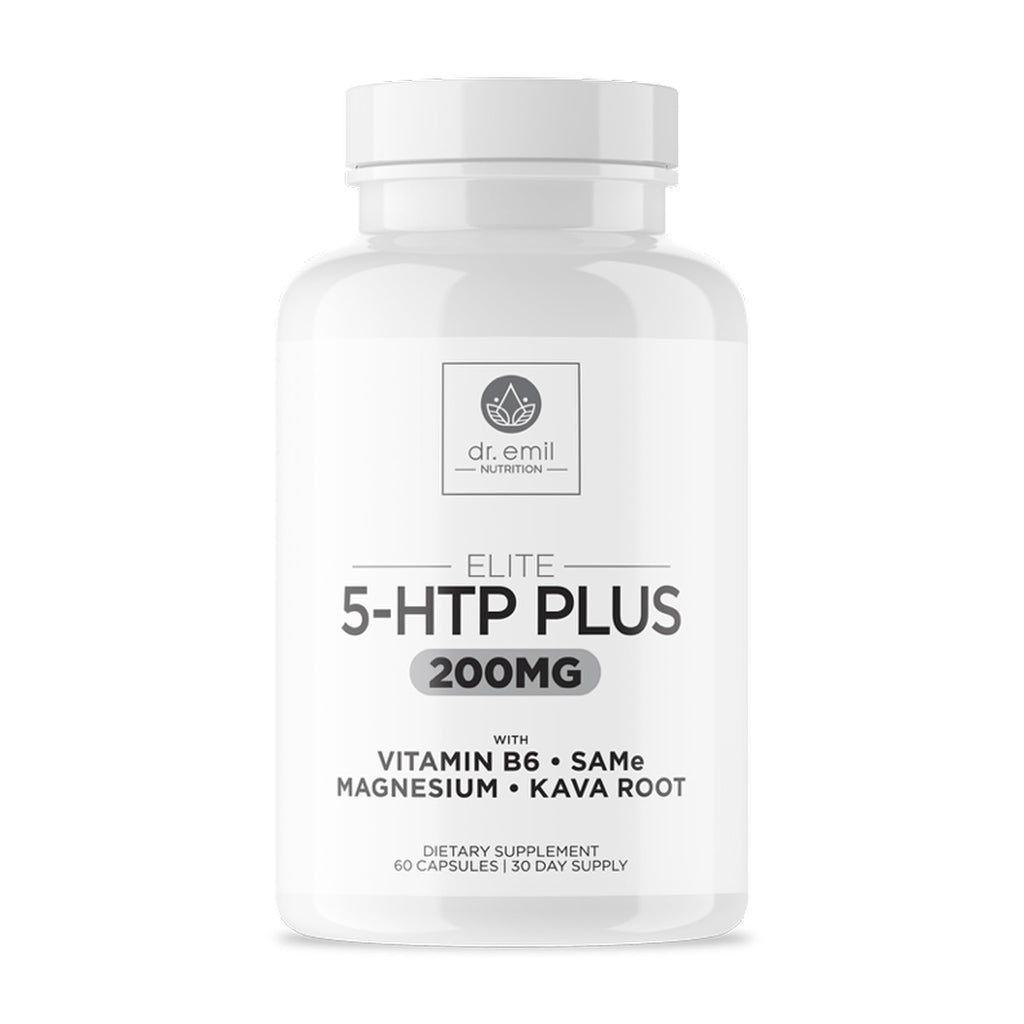200 mg 5-HTP Elite with Kava, Magnesium & SAM-e – Sleep & Wellbeing, 60 Capsules