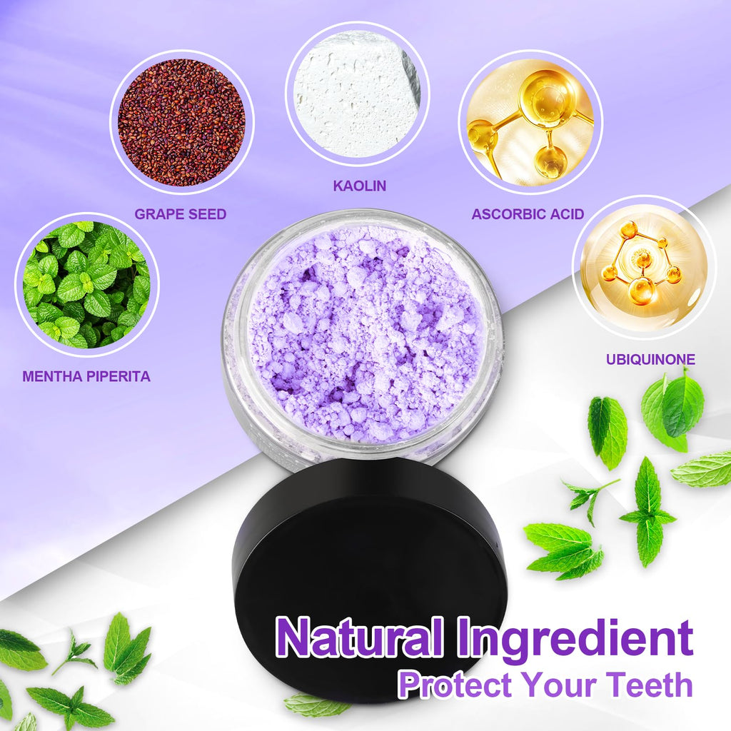 2025 Mineral Tooth Powder for Whitening, Strengthening & Gum Care - Purple