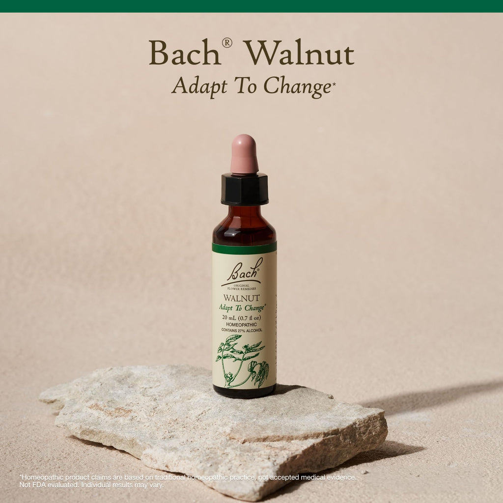 Bach Walnut Flower Remedy - Adapt to Change | 20mL Dropper | Vegan, Gluten Free