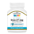 21st Century Iron 27 mg Ferrous Gluconate Tablets – 110 Count | Gluten Free