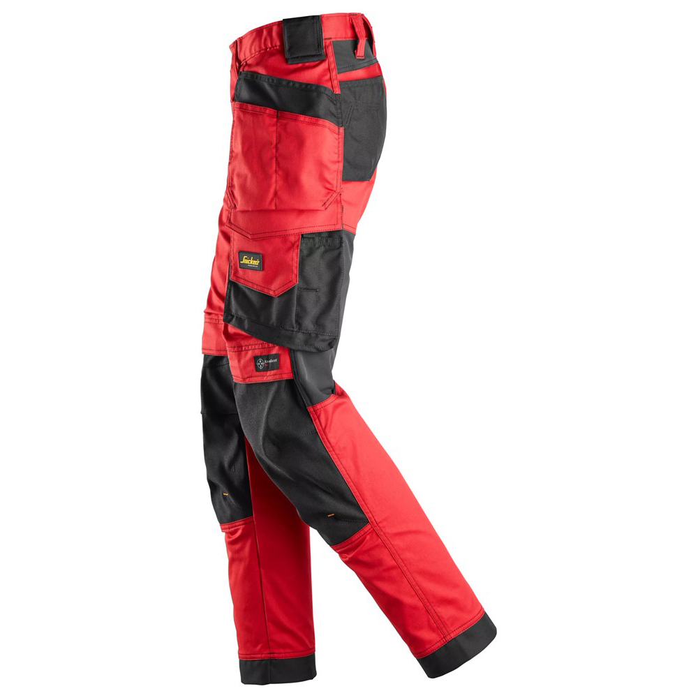 Snickers 6247 AllroundWork Women's Stretch Trousers Holster Pockets, Chilli Red