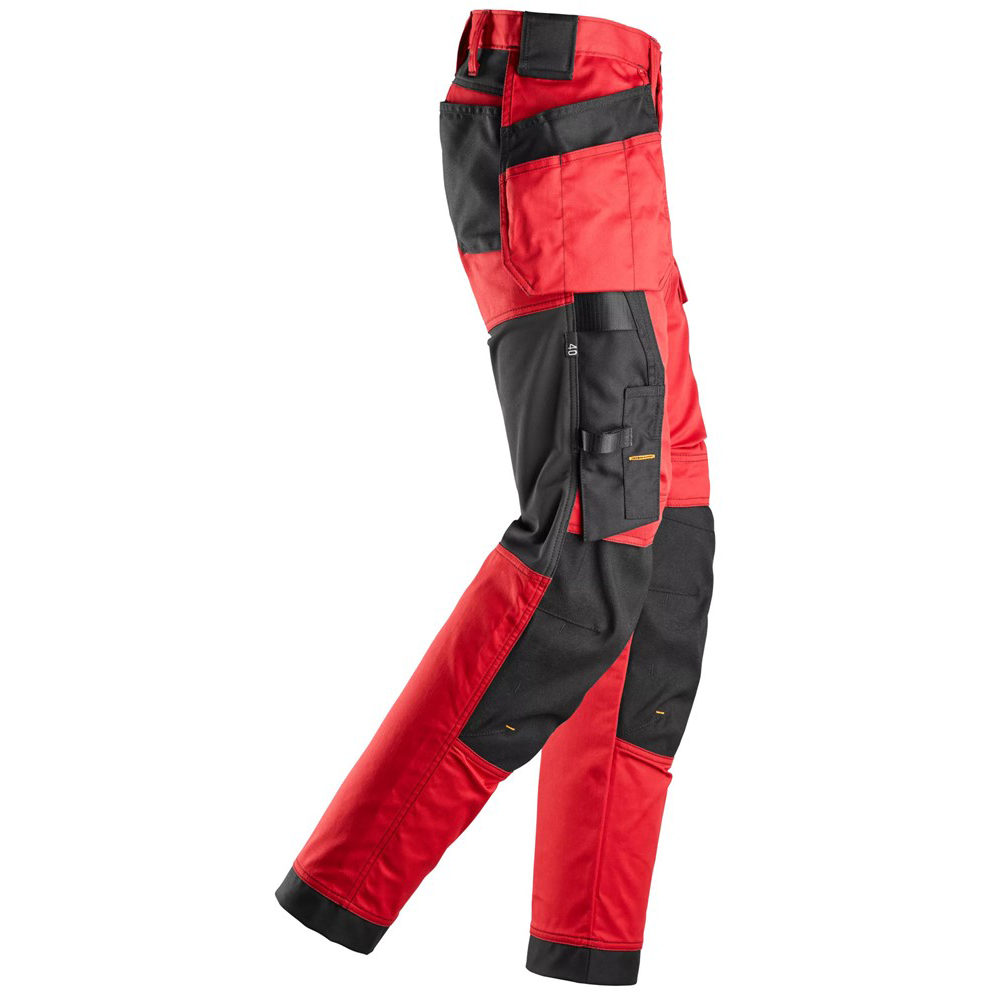 Snickers 6247 AllroundWork Women's Stretch Trousers Holster Pockets, Chilli Red