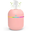 220ml Mini Essential Oil Diffuser for Desk - Pink | Auto-Off, Night Light, Quiet Humidifier