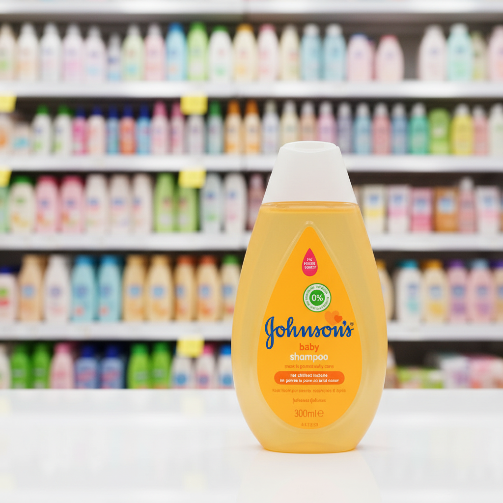 6 x Johnson's Baby Shampoo Without Dyes Sulphates & Soap 300 Ml