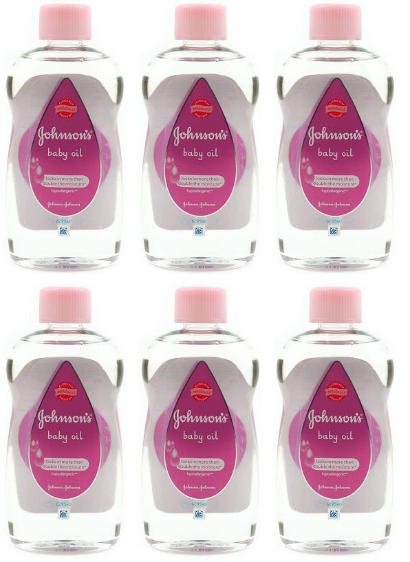 6 x Johnson S® Baby Classic Moisturising Oil 300Ml