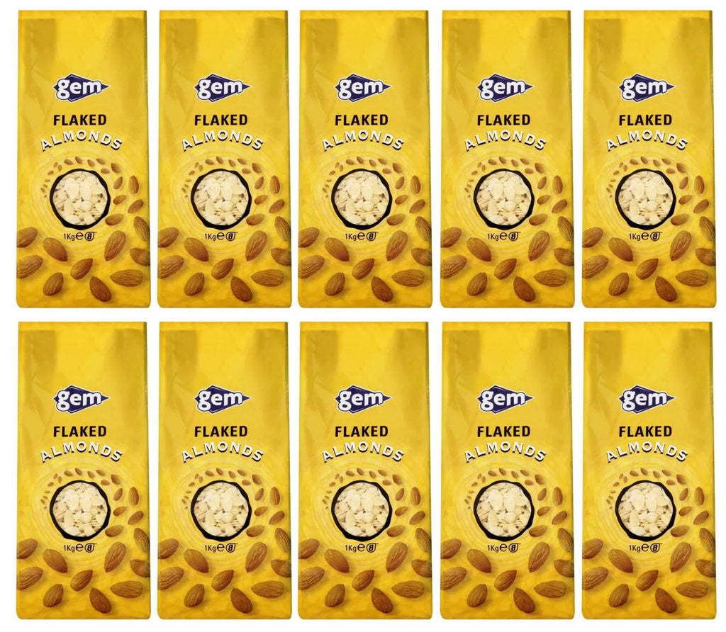10 x Gem Flaked Almonds 1Kg