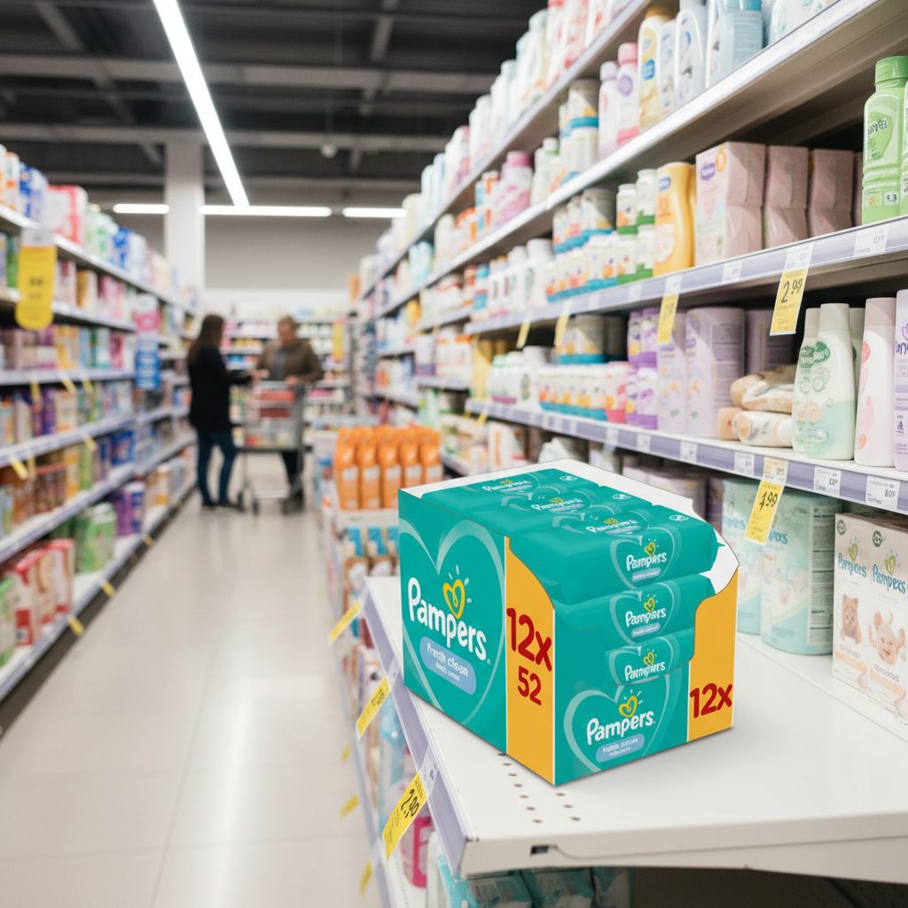 Pampers Fresh Clean Baby Wipes 12 Packs = 624 Baby Wet Wipes