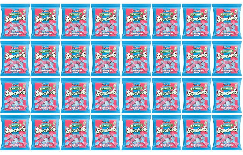 32 x Swizzels Drumstick Squashies Bubblegum Flavour 120G