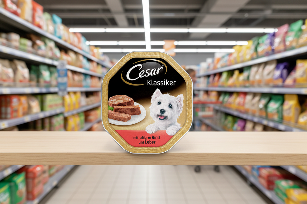 14 x Cesar Classics Terrine Dog Food Tray Lamb & Chicken In Jelly 150G
