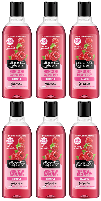 6 x Alberto Balsam Shampoo Raspberry - 300ML