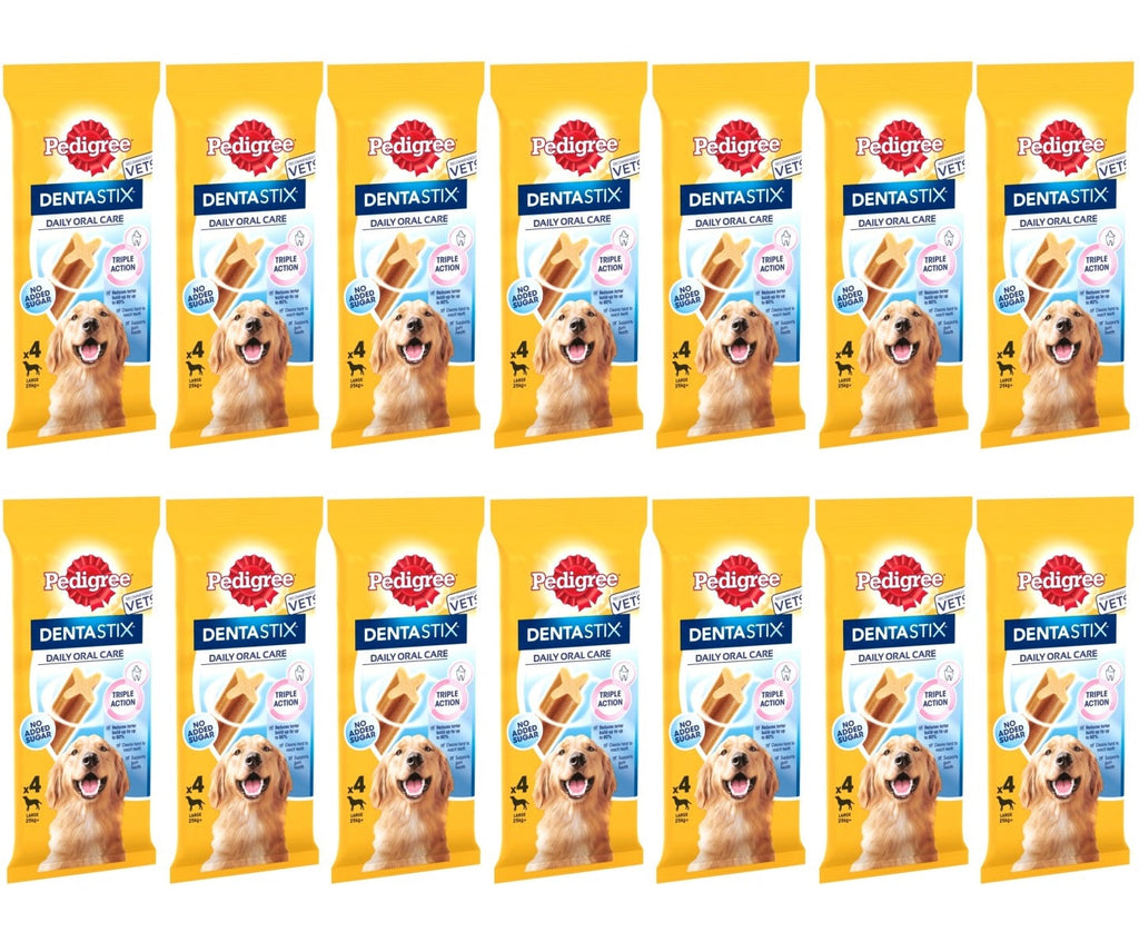 14 x Pedigree Dentastix Daily Oral Care Large 25Kg+ 4 Sticks 154G