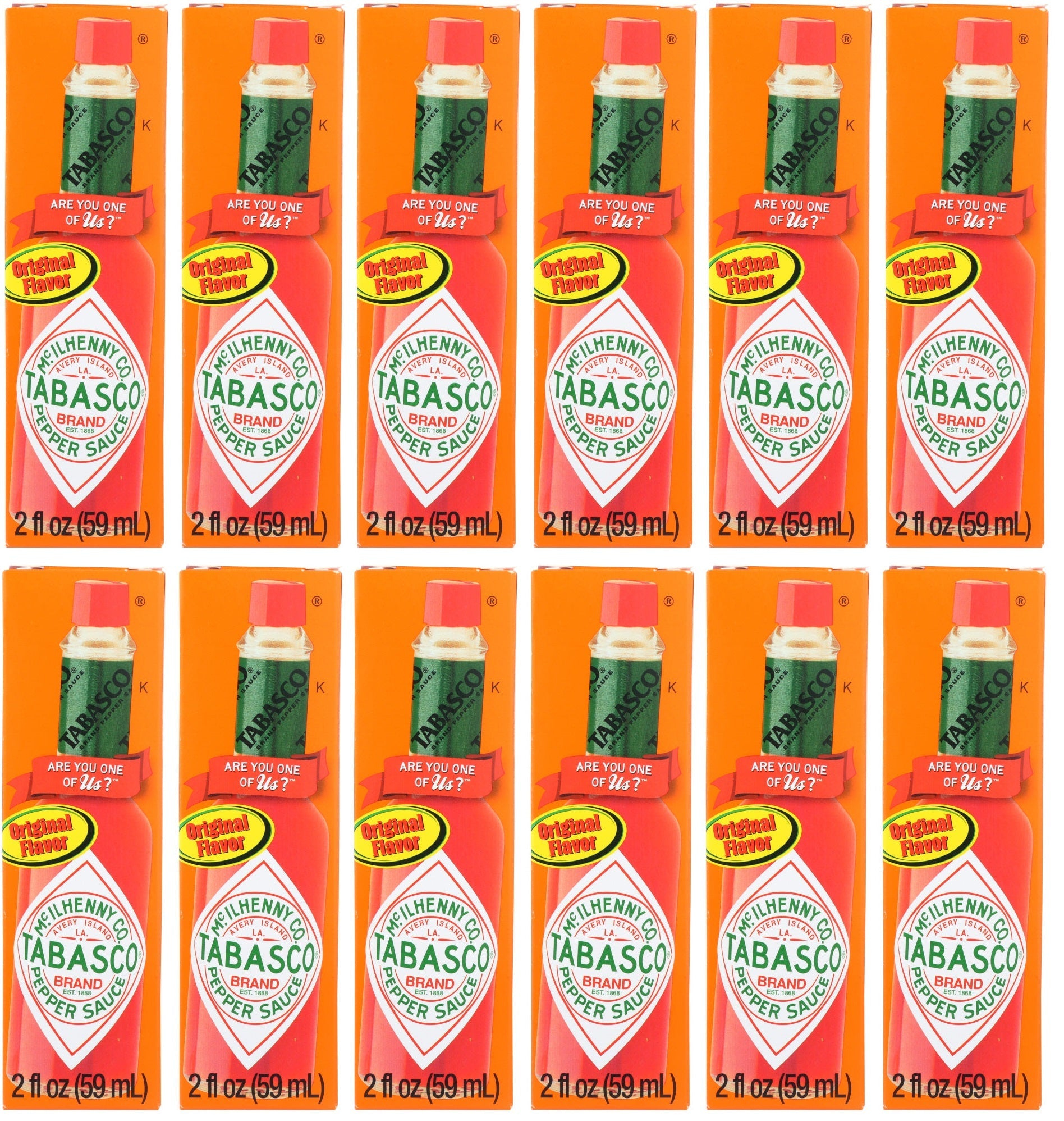 12 x Tabasco Pepper Sauce 60Ml