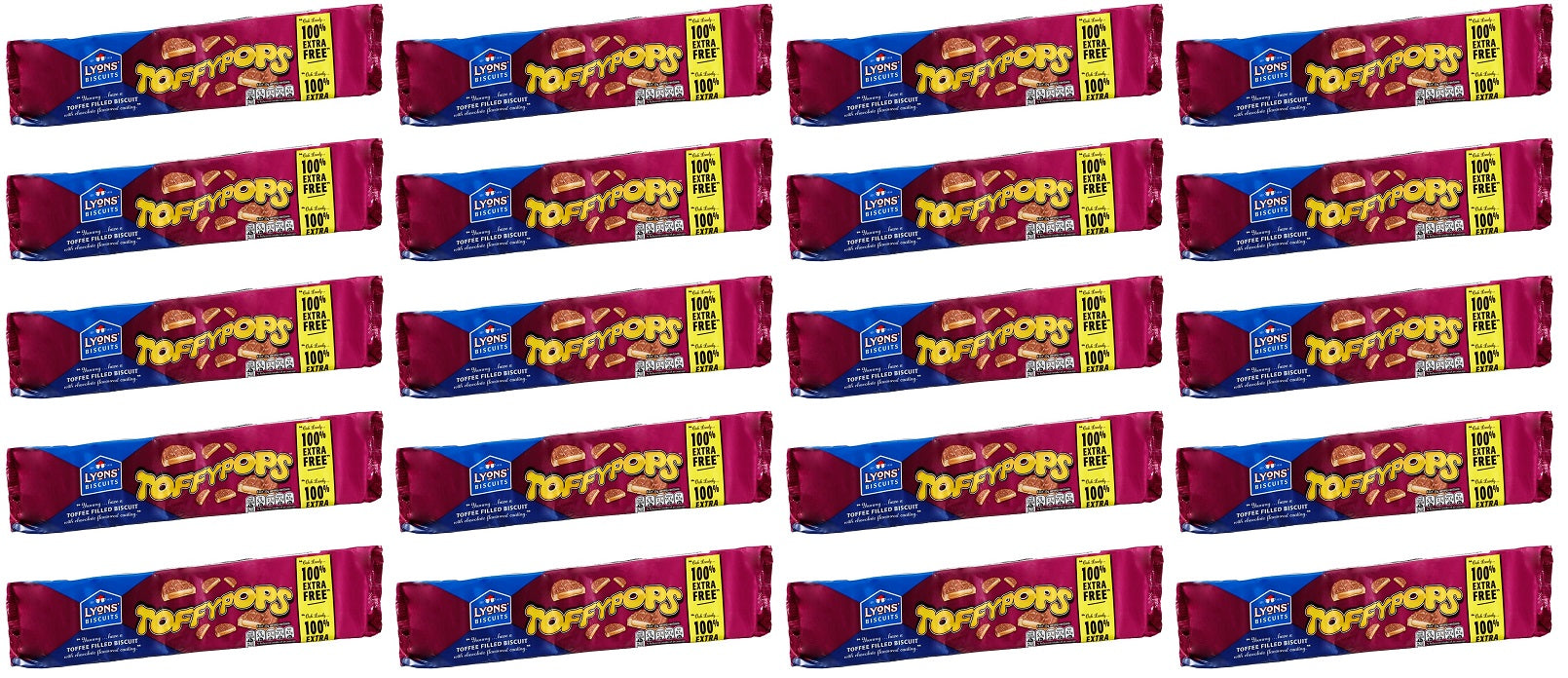 20 x Lyons  Biscuits Toffypops 240G