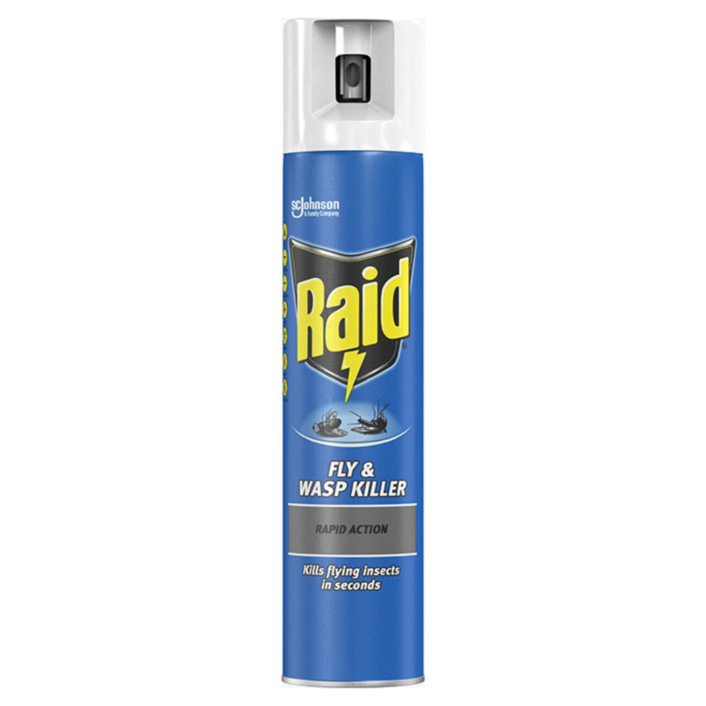 6 x Raid Rapid Action Fly & Wasp Insect Killer 300Ml