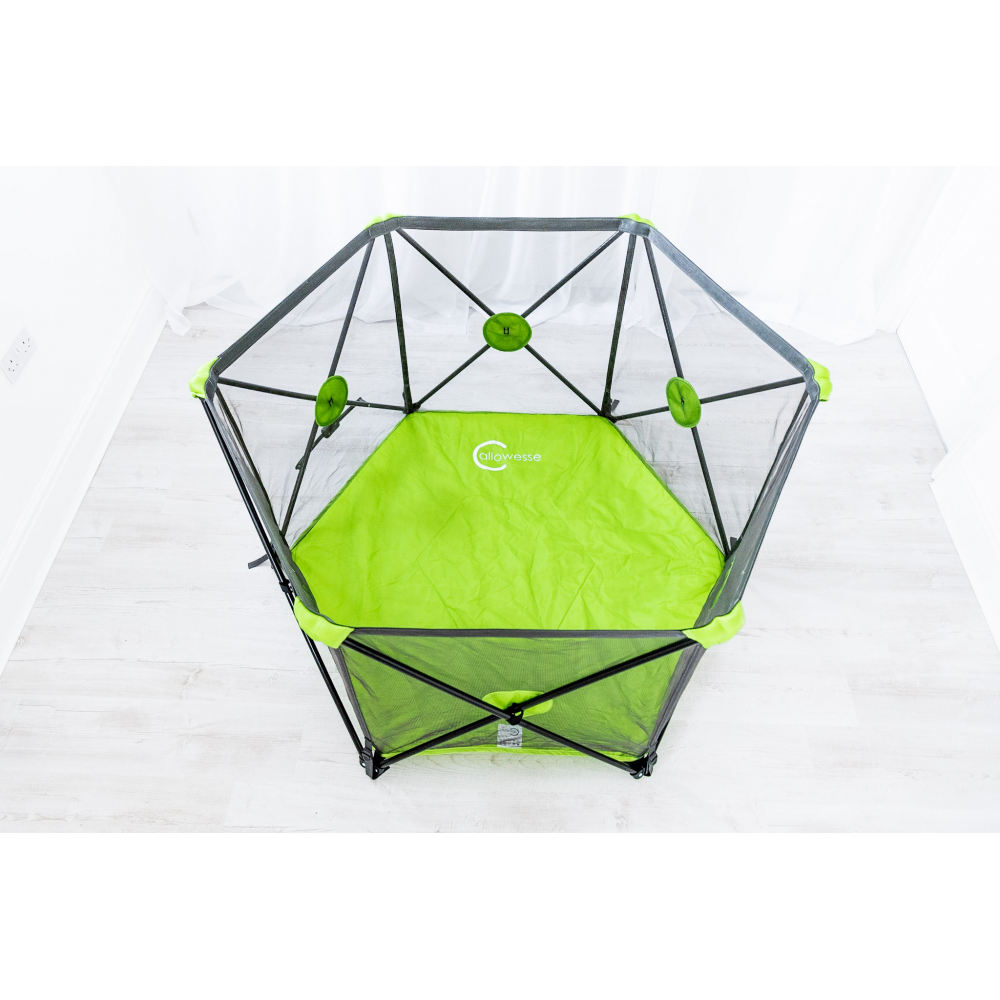 Callowesse Pop Up and Play Playpen with Securing Lock and Cushioned Guards