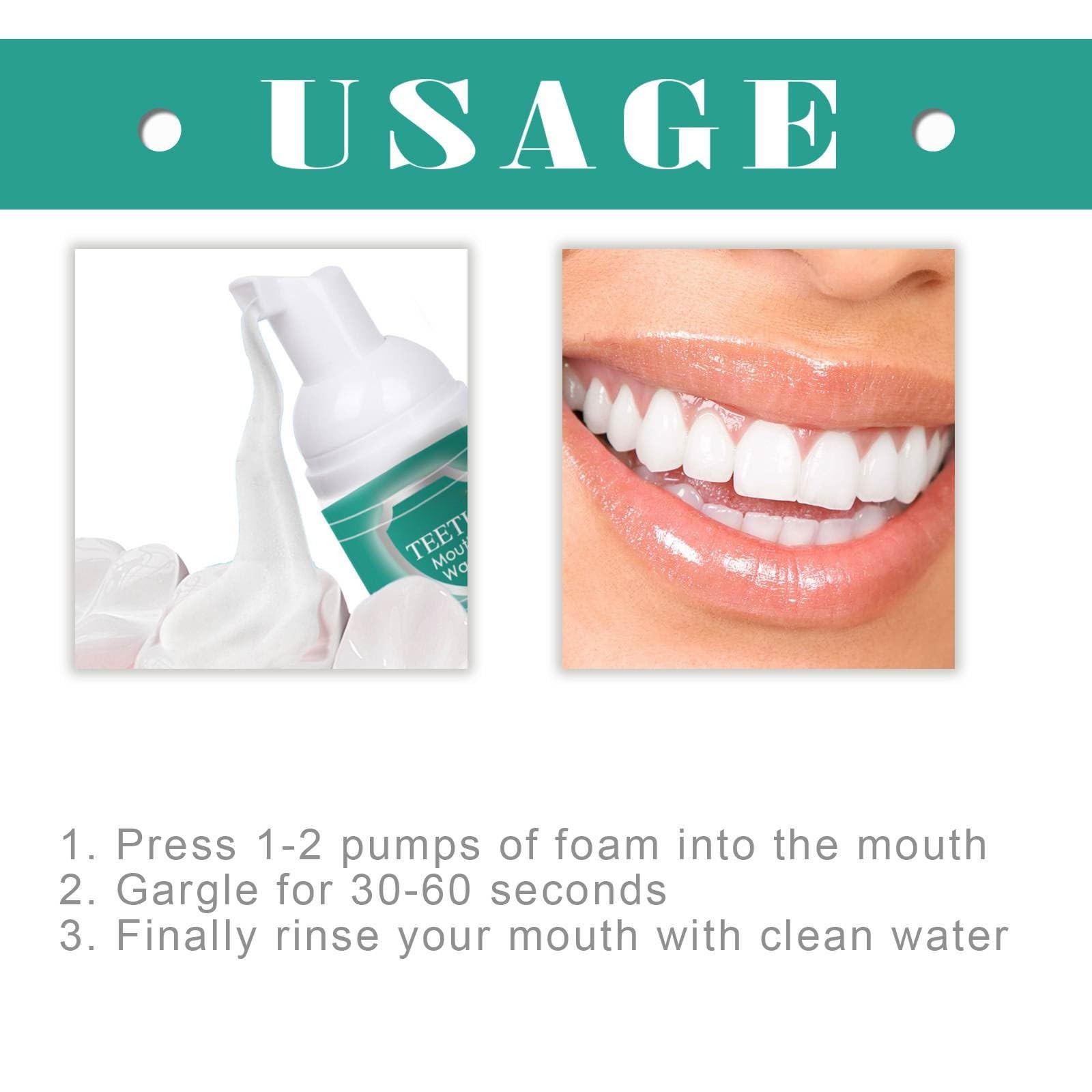 2PCS Foam Toothpaste for Sensitive Teeth - Ultra-fine Mousse, Deep Clean & Stain Removal (2 Pack)