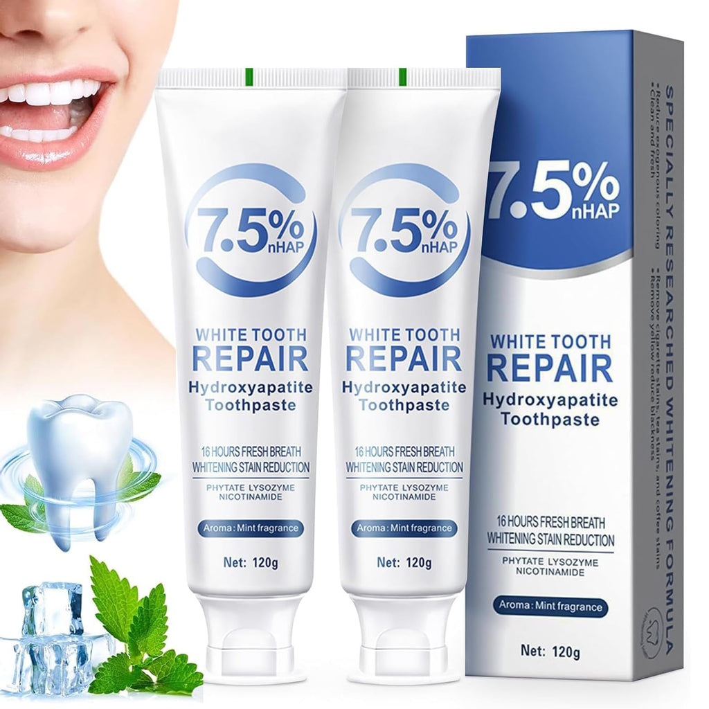 2Pcs Hydroxyapatite Toothpaste – Enamel Protection & Sensitivity Relief
