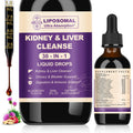 30-in-1 Kidney & Liver Detox Drops – Cranberry, Milk Thistle & Chanca Piedra | Blueberry Flavor | 1P