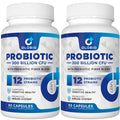 300 Billion CFU Probiotic with 12 Strains & 3 Organic Prebiotics – Daily Digestive & Immune Support, Vegan, Shelf-Stable, 120 Count