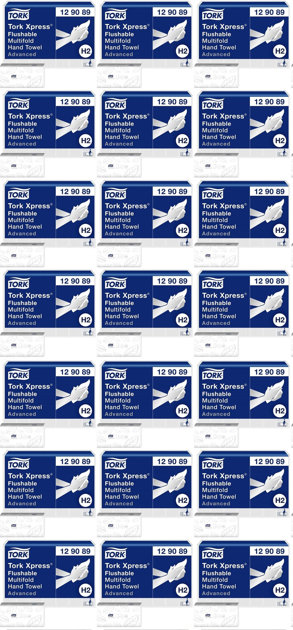 21 x Tork Xpress Flushable Multifold Hand Towel - H2/129089
