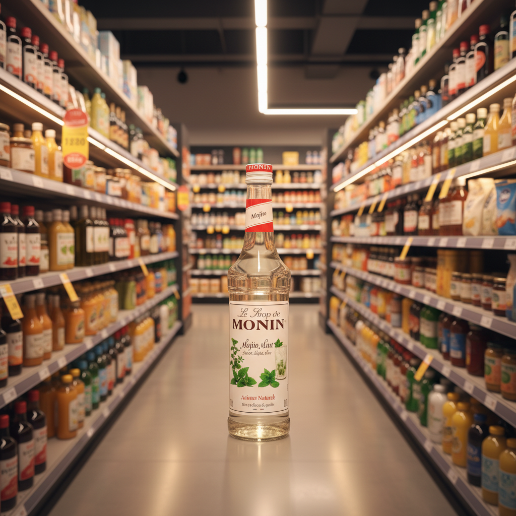 6 x Monin Mojito Mint Syrup 70Cl