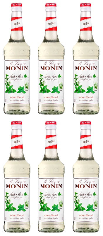 6 x Monin Mojito Mint Syrup 70Cl