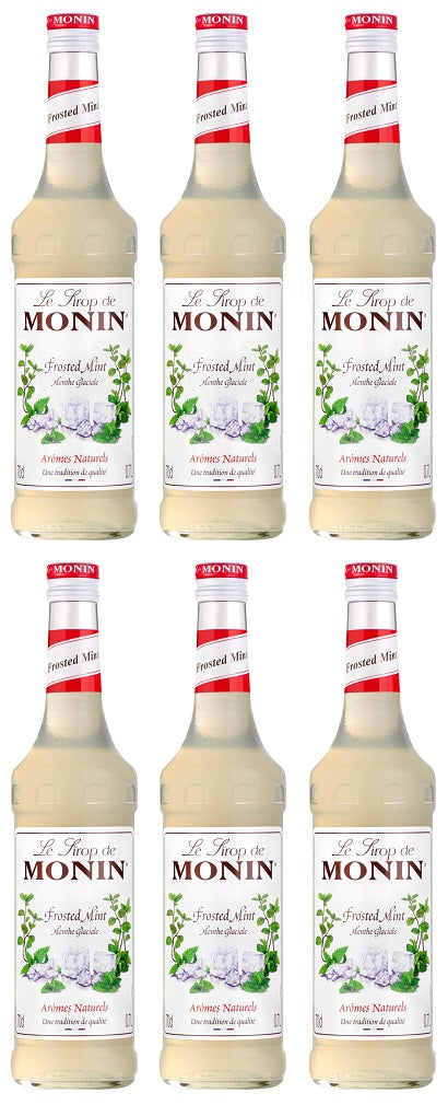 6 x Monin Frosted Mint Syrup 70Cl