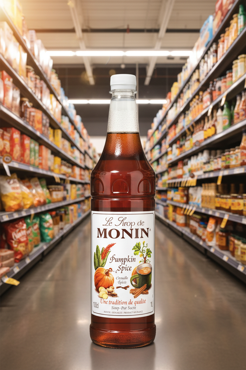 6 x Monin Pumpkin Spice  Syrup 1Lt