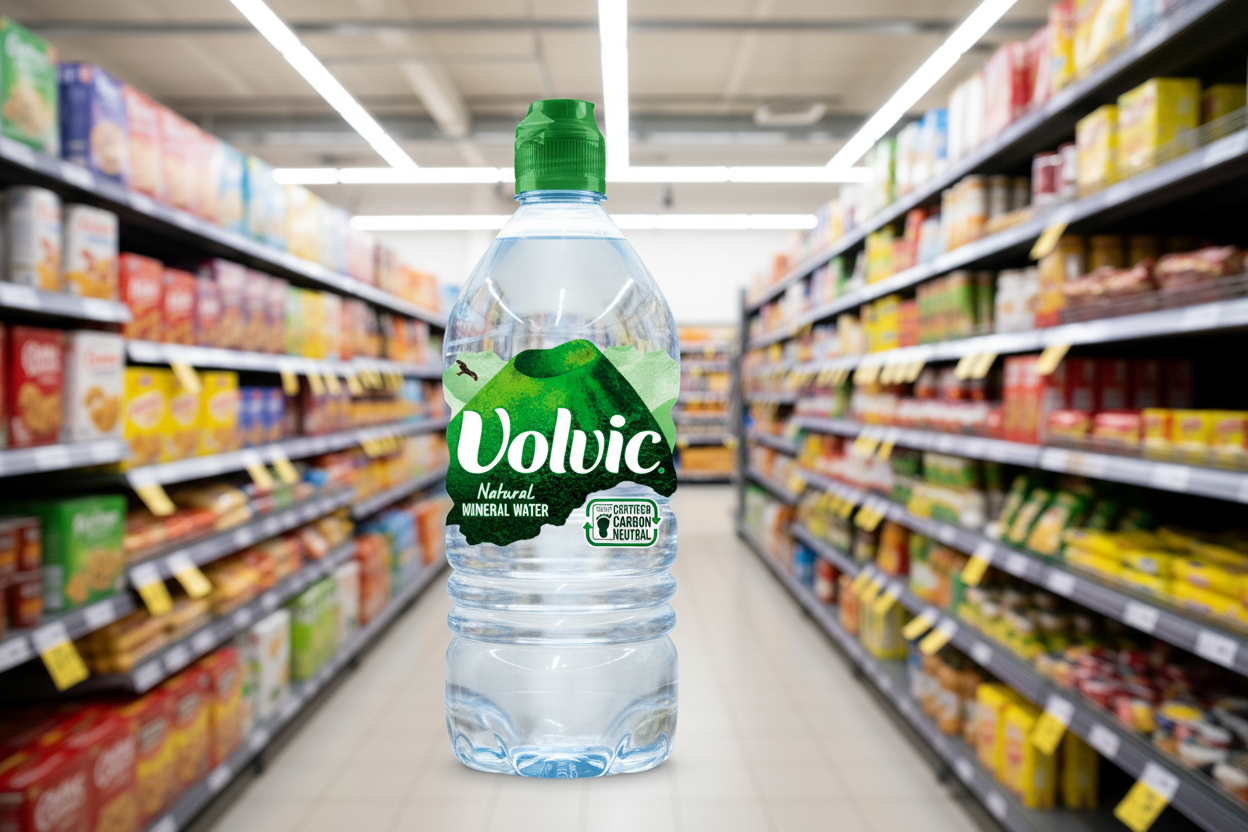 12 x Volvic Sports Cap 1Ltr