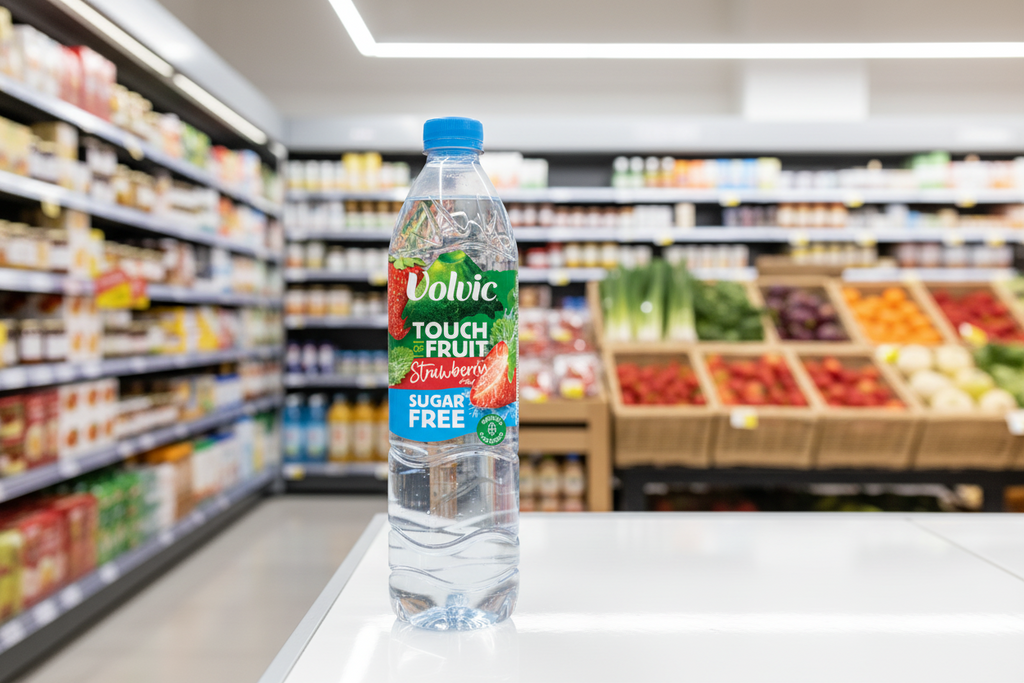 6 x Volvic Tof Strawberry Sugar Free 1.5Lt