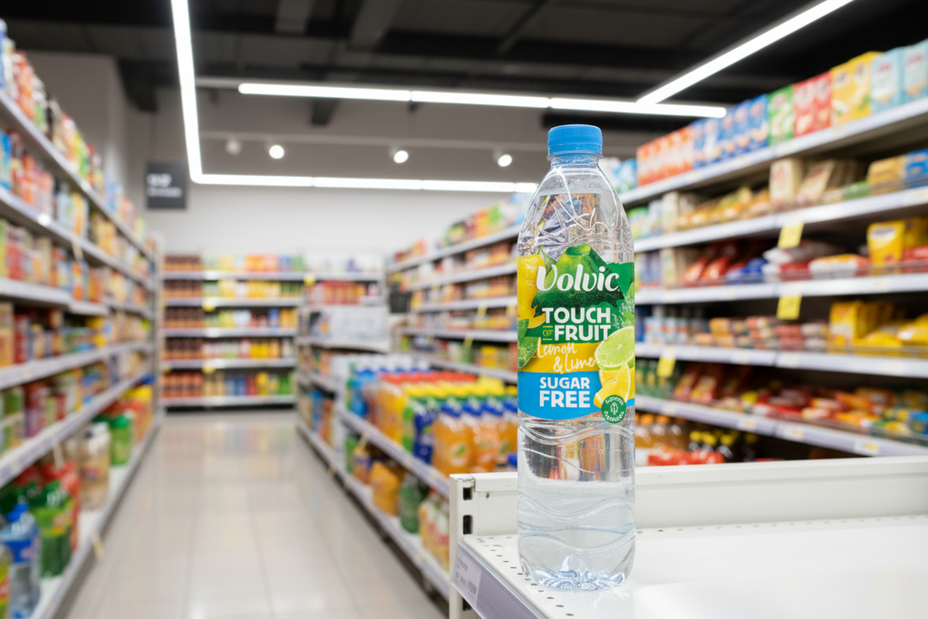 6 x Volvic Tof Lemon & Lime Sugar Free 1.5Lt