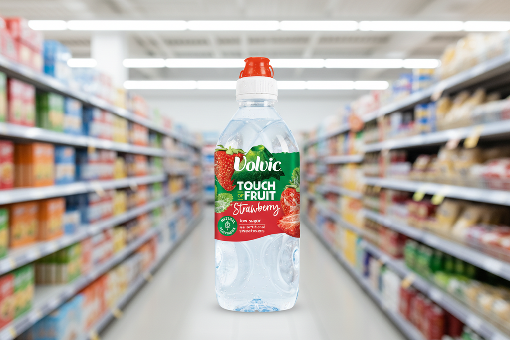 6 x Volvic Tof Strawberry 750Ml
