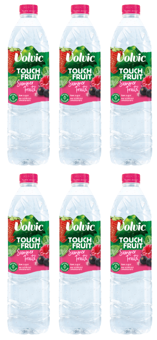 6 x Volvic Tof Summer Fruits 1.5Lt
