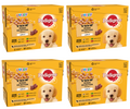 4 x Pedigree Puppy Pouches Mixed Varieties In Jelly 12 X100G