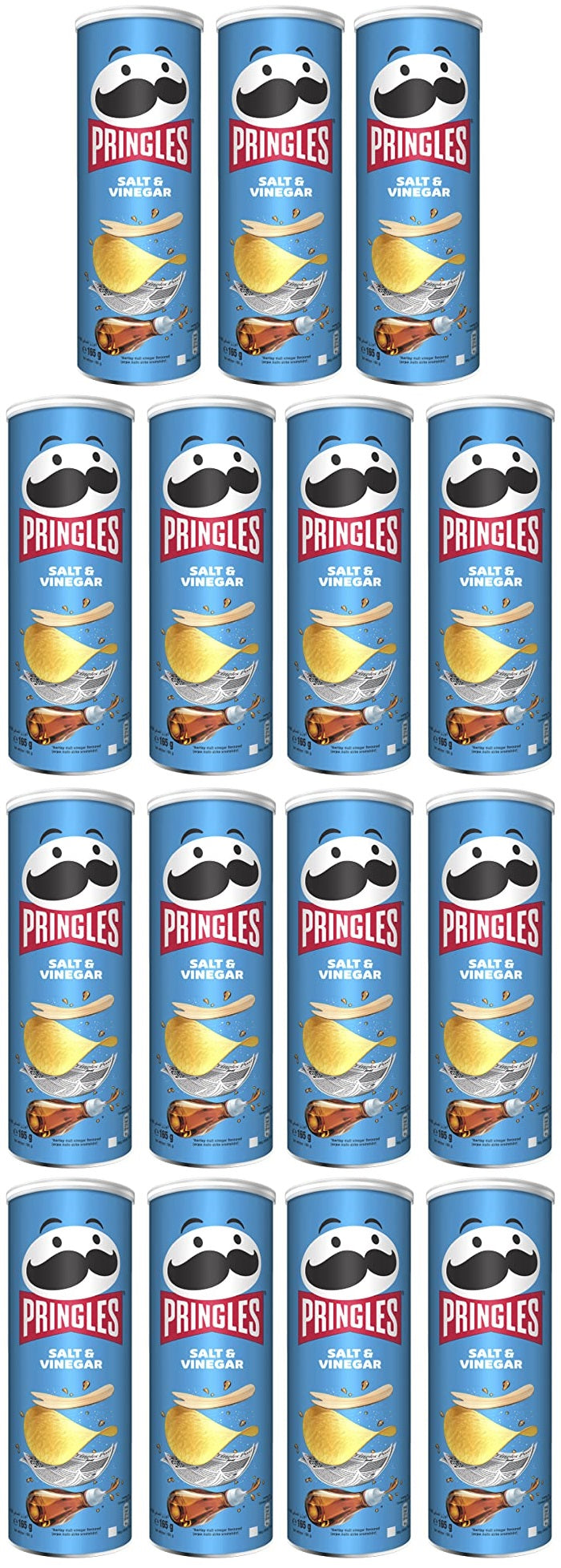 19 x Pringles Salt & Vinegar 165G