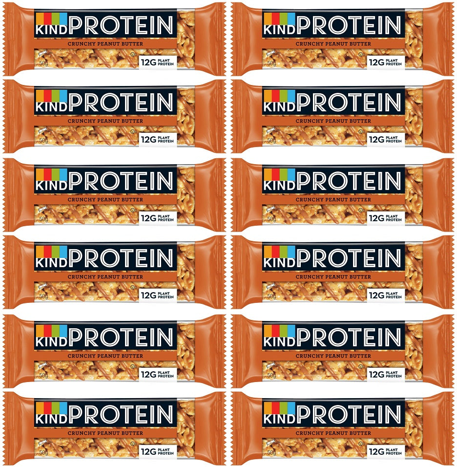 12 x Kind Protein Crunchy Peanut Butter 50G