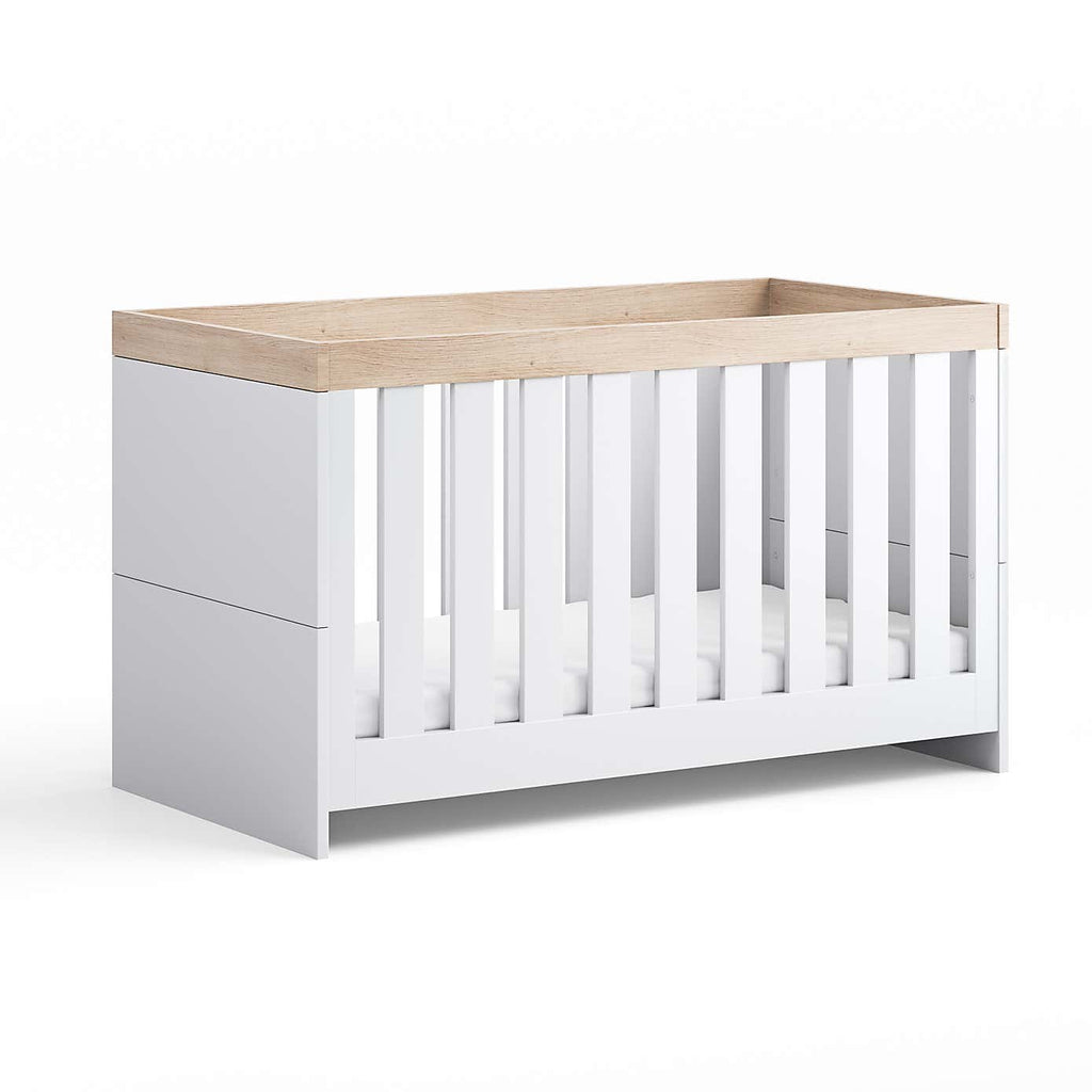Little Acorns Burlington Cot Bed - White & Oak