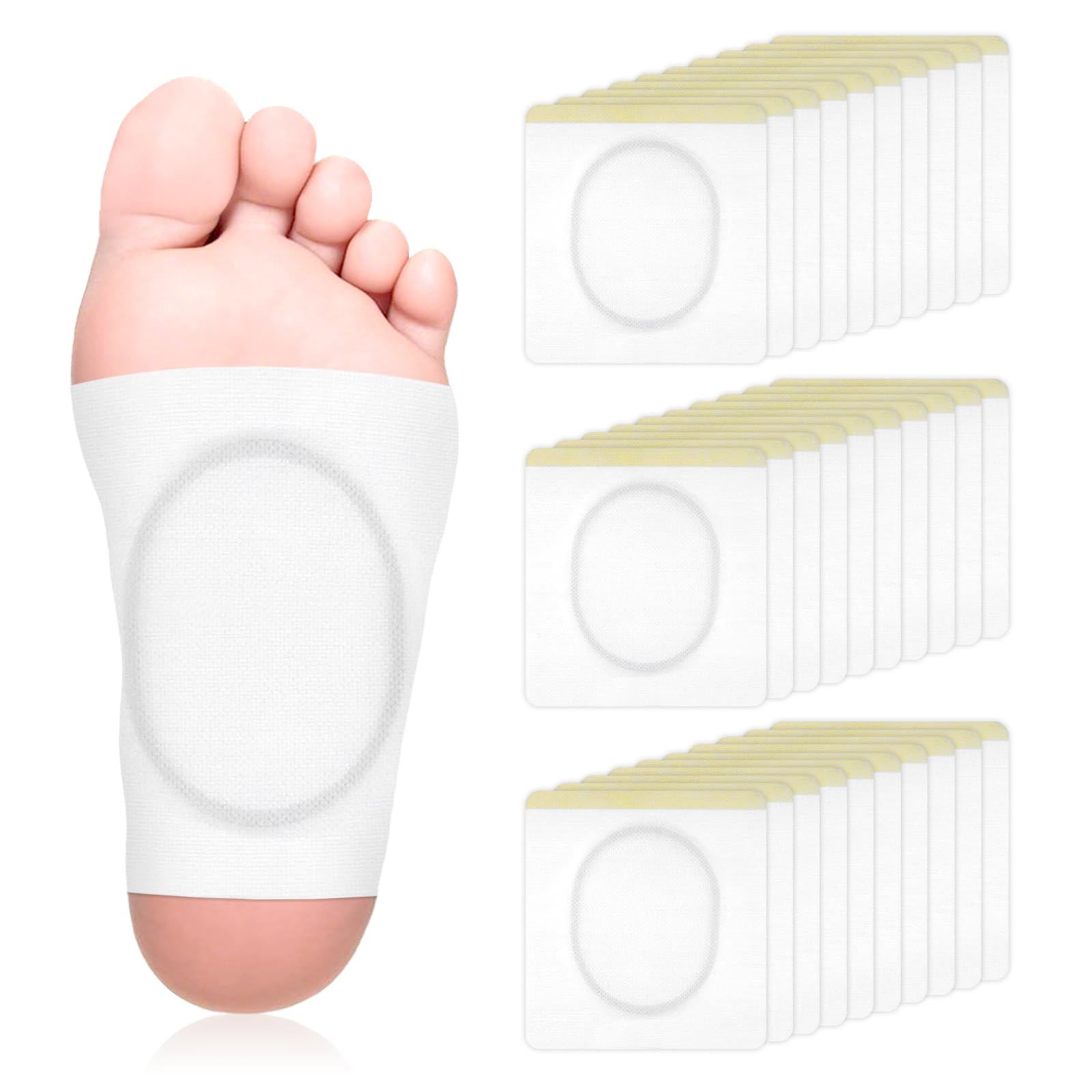30PCS Self-Adhesive Castor Oil Patches – Leak-Proof, No Wash (5.51 x 5.12 in)