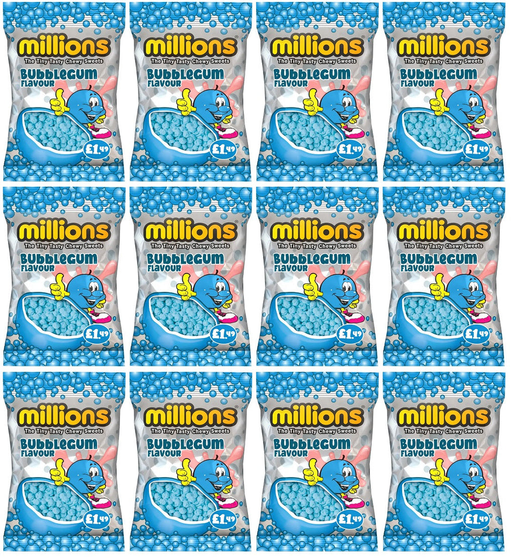 12 x Millions Bubblegum Bag - 110GM