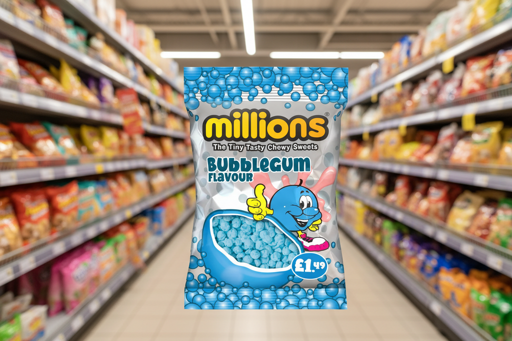 12 x Millions Bubblegum Bag - 110GM