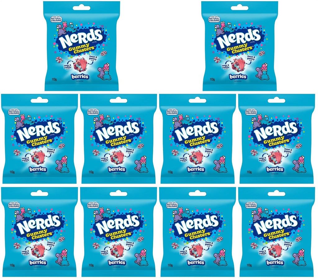 10 x Nerds Clusters Share Berries  - 113GM