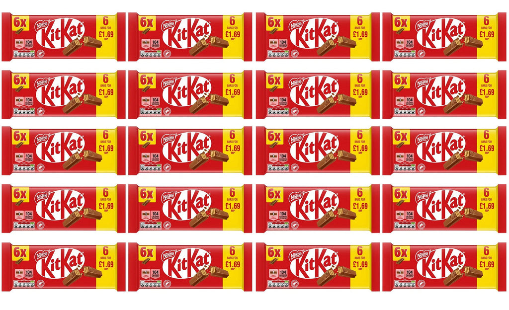 20 x Kitkat 2 Finger Orange 6pk - 124GM