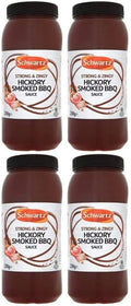 4 x Schwartz Hickory Smoked Bbq Sauce 2.59Kg
