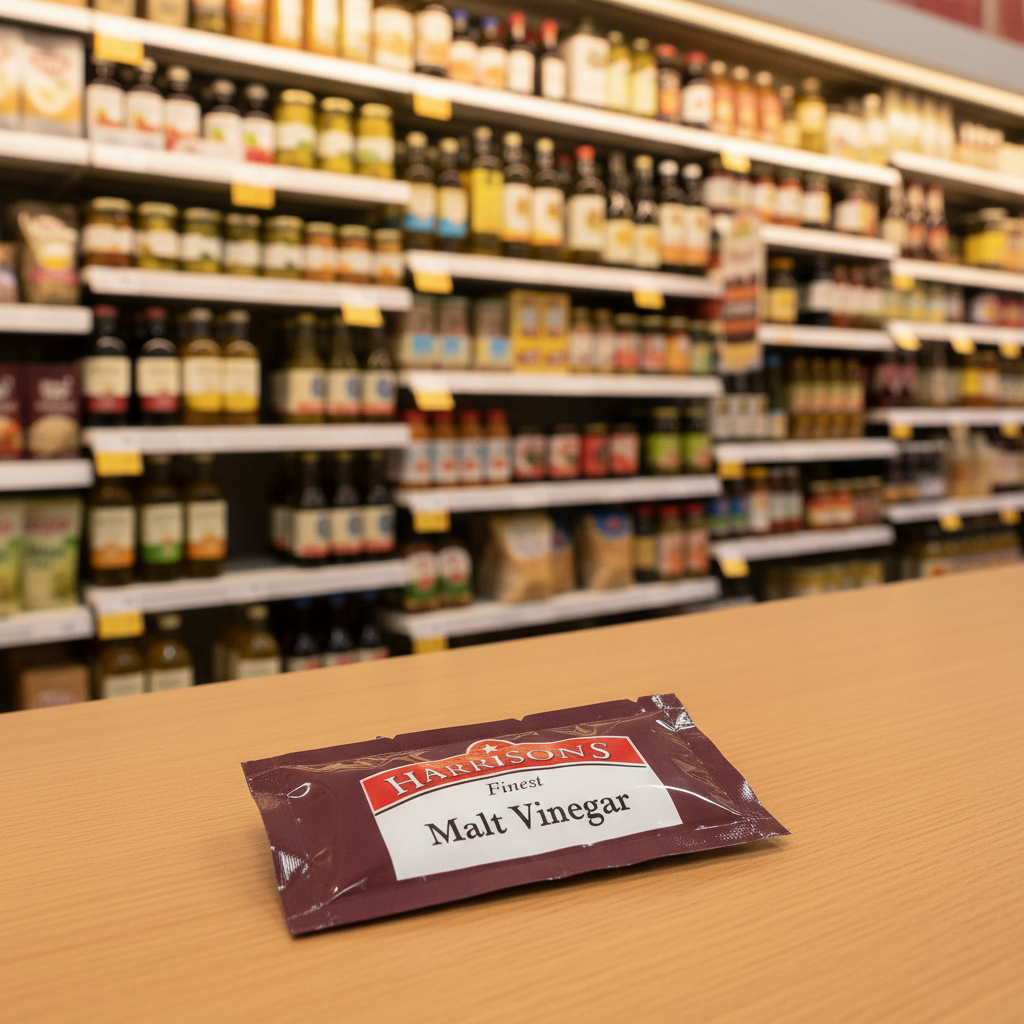 200 x Harrisons Finest Malt Vinegar 7Ml