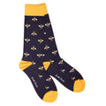 Navy Bumblebee Bamboo Socks