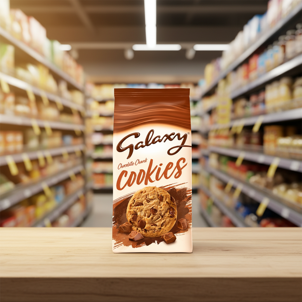 8 x Galaxy Cookies Chocolate Chunk 180G