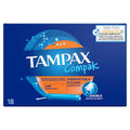 6 x Tampax Compak Super Plus Tampons With Applicator X18